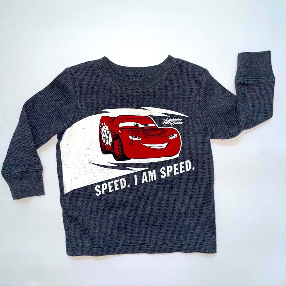 12M Disney Cars Lighting McQueen Long Sleeve Thermal Tee